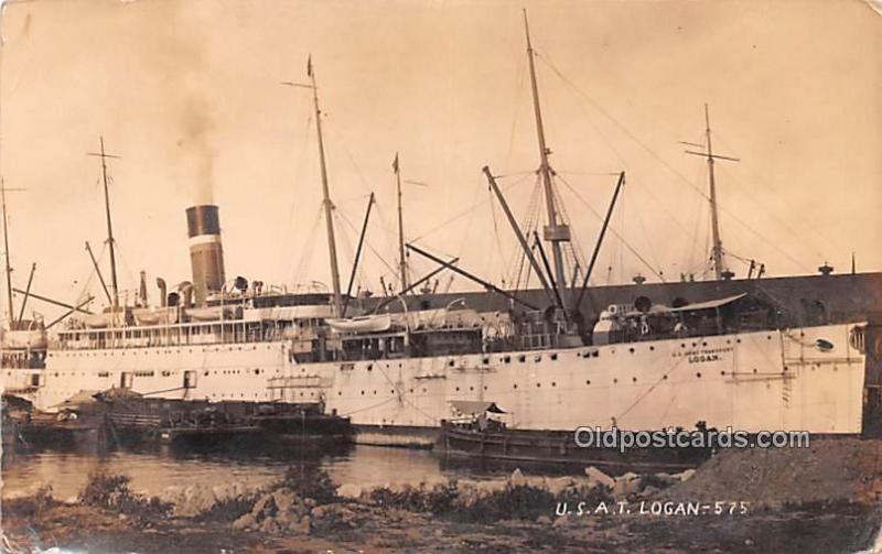 U.S.A.T. Logan Army Transit Military Battleship 1916 