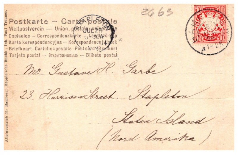 Germany  Bamberg   Beste Grusse LARGE LETTER