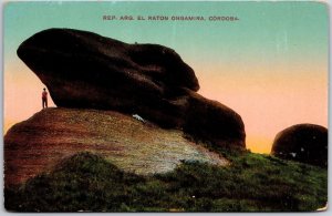 Rep. Arg. El Raton Ongamira Cordoba Argentina Rock Formation Postcard