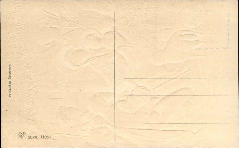 Christmas Nativity Mary with Jesus on Lap c1910 Vintage Postcard