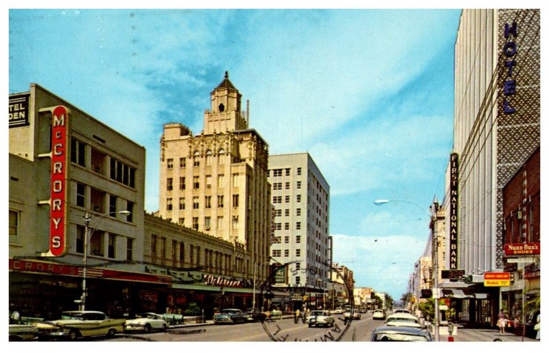 Florida  St. Petersburg,  Central Ave looking East from  5th Street