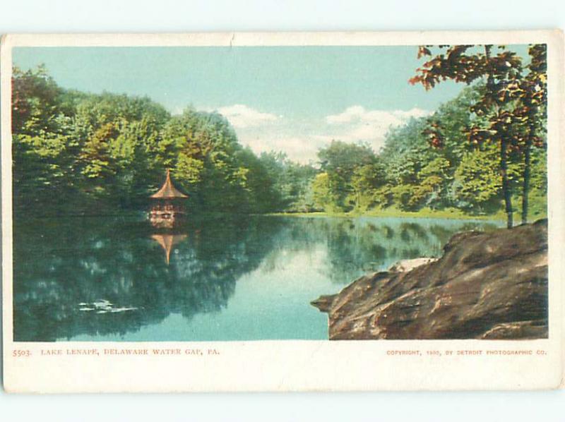 Unused Pre-1907 LENAPE LAKE Delaware Water Gap Pennsylvania PA n5364