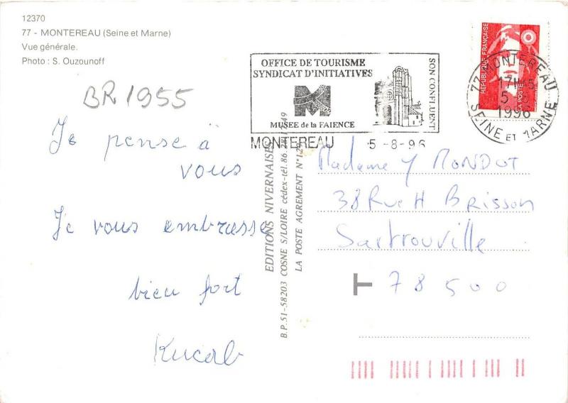 BR1955 France Montereau panorama