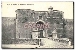 Old Postcard Angers Chateau Levis Bridge