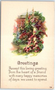 Postcard - Flower Art Print - Greeting Card
