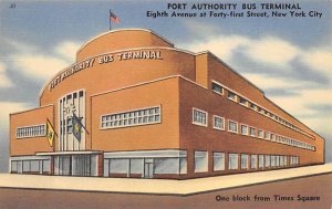 Port Authority Bus Terminal New York City, New York USA View Postcard Backing 