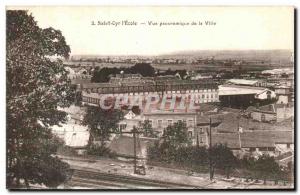 Old Postcard Saint Cyr l Ecole Panoramic View of the City