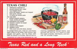Recipe ; Lone Star Beer's Texas Chili , 40-60s