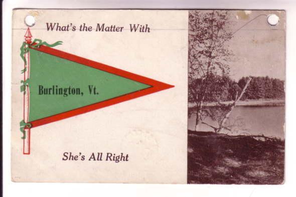 Landscape Pennant Series, Burlington, Vermont, St George Quebec Split Ring Ca...