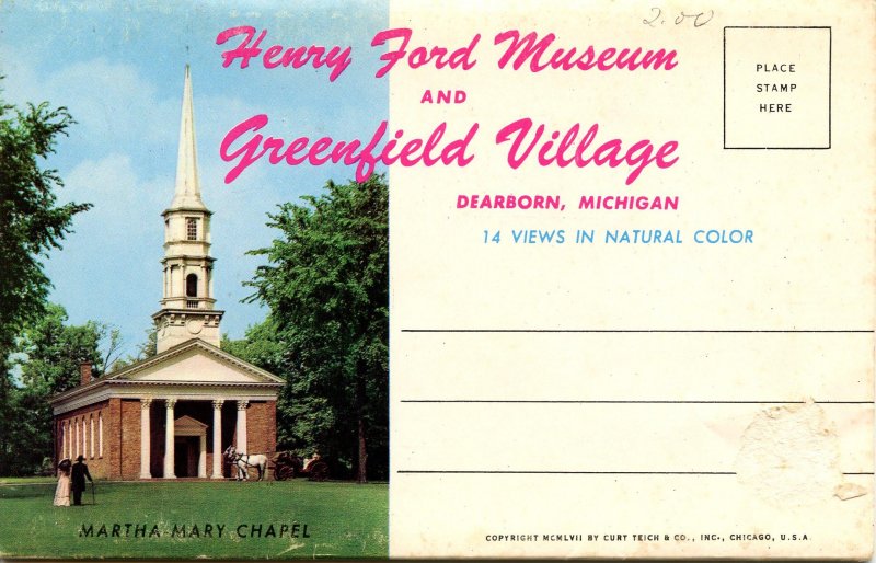 Folder - Michigan. Greenfield Village, Dearborn       (14 Views)