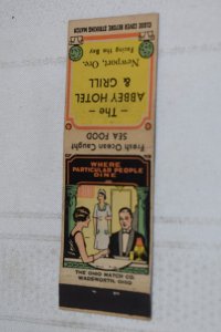 The Abbey Hotel & Grill Newport Oregon 20 Strike Matchbook Cover