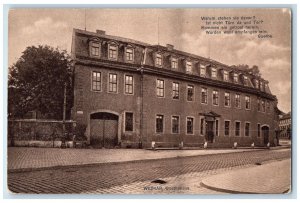 c1910 Goethe Message Weimar Goethe House Weimar Germany Posted Antique Postcard