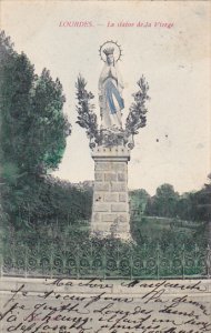 France Lourdes La Statue de la Vierge 1905