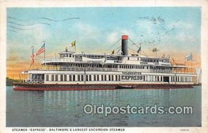Steamer Express Baltimore, MD USA Ship 1930 
