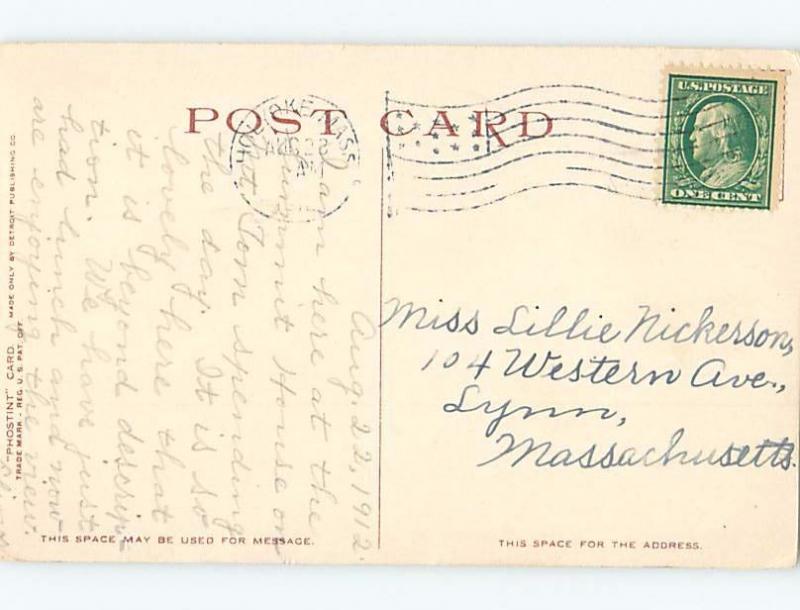Divided-Back POSTCARD FROM Holyoke Massachusetts MA HM6598