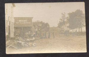 RPPC ELLSINORE MISSOURI DOWNTOWN STREET SCENE BANK STORES REAL PHOTO POSTCARD