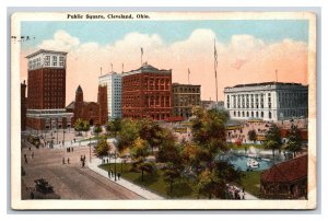 Public Square Cleveland  Ohio OH WB Postcard H22