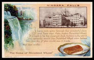 Shredded Wheat Factory Niagara Falls NY Series 412 Mint