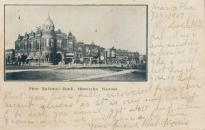 HIAWATHA , Kansas , 1907 ; First National Bank