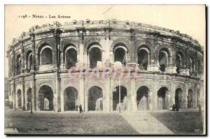 Postcard Old Nimes Les Arenes