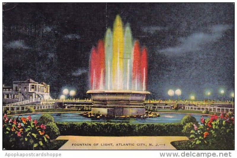 New Jersey Atlantic City Fountain Of Light