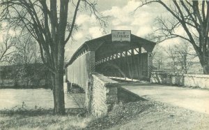 Pennsylvania Carlisle Watt's Bridge 1940s Thompsons Albertype Postcard 22-10316