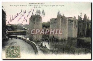 Postcard Old Chateau Lussac the bridge Batteries Chateaux of the old castle a...