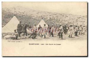 Old Postcard Carpiane A camp corner