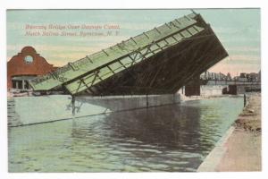 Bascule Bridge Canal Syracuse NY 1910c postcard