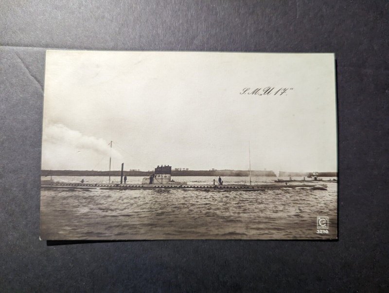 Mint Germany Military Navy Ship Postcard SM Uboat U17