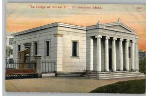 Old Postcard~Bunker Hill Lodge~Charlestown,MA.