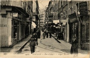 CPA TOULON Rue d'Alger (338624)