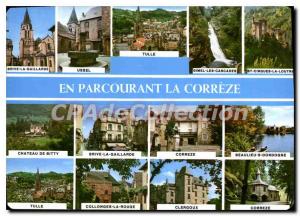 Postcard Modern Traveling to Correze Correze