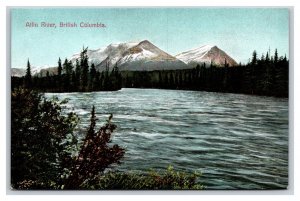 Atlin River British Columbia BC Canada UNP DB Postcard T6