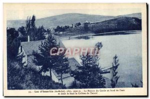 Old Postcard Lake Forest d & # 39Issarles The house of the guard at the edge ...