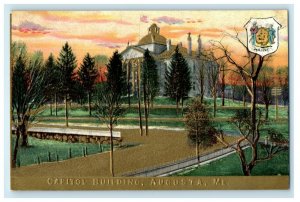 1910 Capitol Building Augusta, Maine ME Antique Unposted Postcard