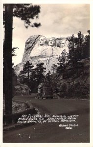 1939 Real Photo RPPC, Mt Rushmore, Black Hills, SD, Msg, Old Postcard