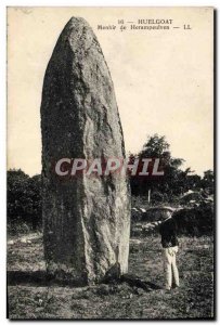 Old Postcard Dolmen Menhir Herampeulven Huelgoat