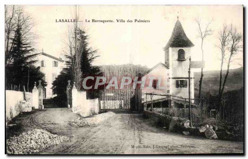 Old Postcard Lasalle Barraquette The Villa des Palmiers