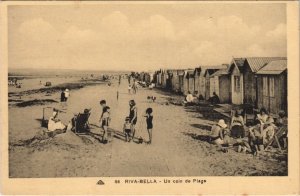 CPA RIVA-BELLA Un Coin de la Plage (1228458)