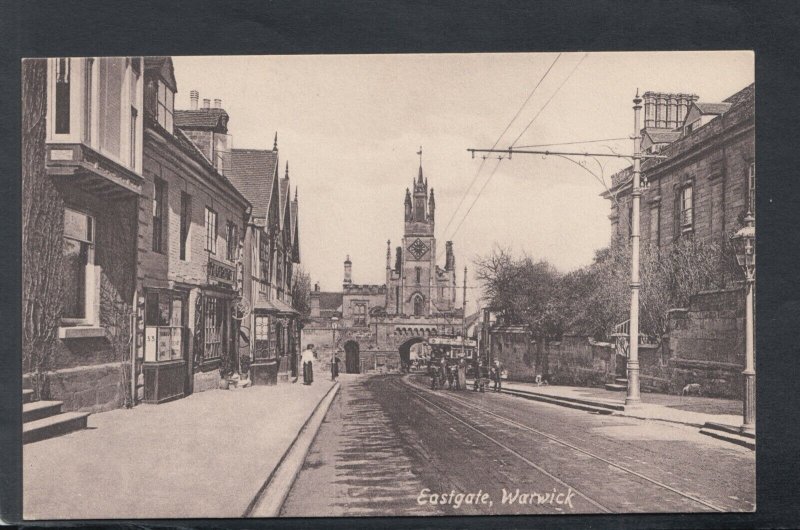 Warwickshire Postcard - Eastgate, Warwick    T9458