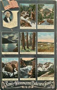 Some Washington Beautiful Scenes Multi View 8507 postcard