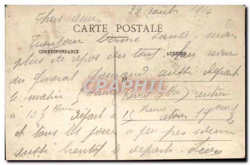 Old Postcard Camp de Mailly Infirmary and mess (airplane)