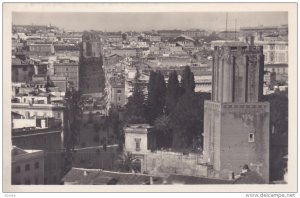 RP: ROMA [Rome] , Lazio , Italy , 00-10s ; Via Nazionale e Torre delle Milizie