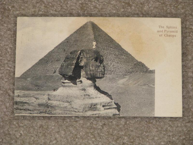 The Sphinx & Pyramid of Cheops, used, early 1900`s