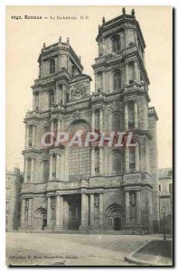 Old Postcard Rennes La Cathedrale