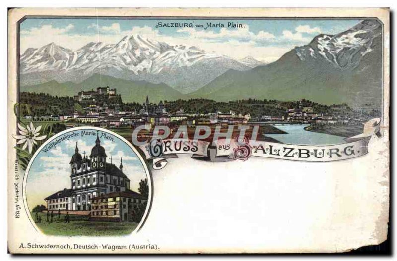 Postcard Old Salzburg Gruss