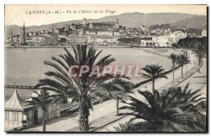 Postcard Old Cannes M Seen from the Hotel de la Plage