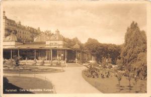 B13289 Czech Karlsbad Cafe Gaststatte Kurpark