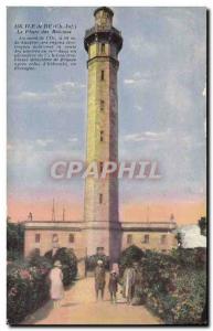 Old Postcard Lighthouse Ile de Re whales